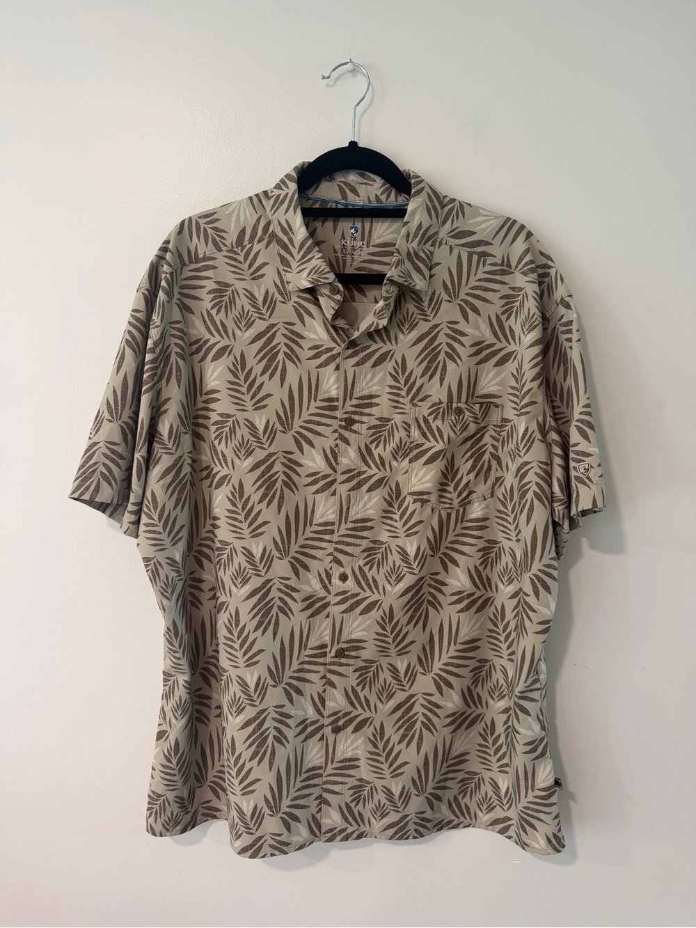 KUHL Persuadr Green Outdoor Gorpcore Trail Lightweight Button Down Shirt Men XXL